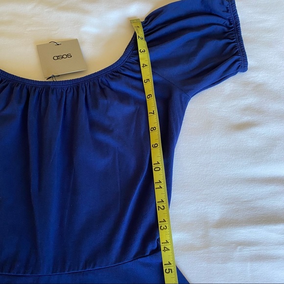 Brand new Asos skater dress with off shoulder and gypsy detail in size small (S) - Picture 10 of 12